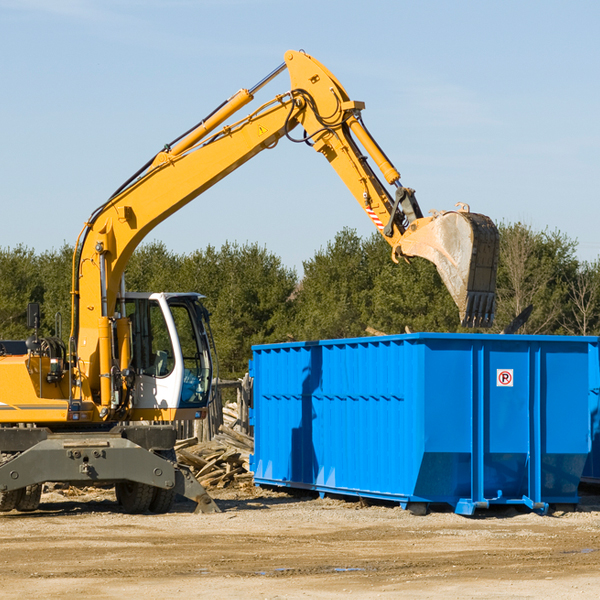 how does a residential dumpster rental service work in Baker